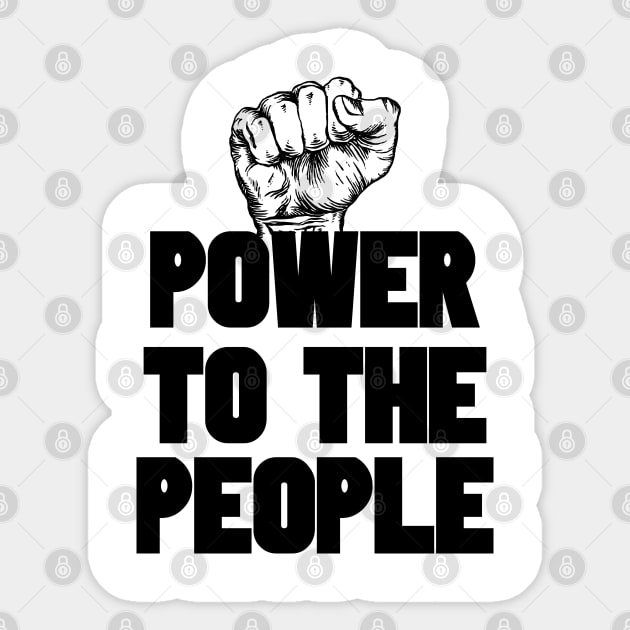 Power to the People | Black Power Sticker by UrbanLifeApparel